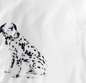 Dalmatian T Shirt Portrait Sitting WHITE Dog T Shirt Portrait Sitting T Shirt