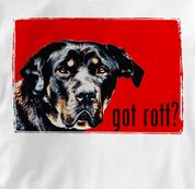 Rottweiler T Shirt Portrait WHITE Dog T Shirt Portrait T Shirt